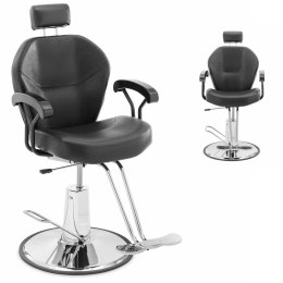 Fotel fryzjerski barberski kosmetyczny z zagłówkiem i podnóżkiem Physa ILFORDK - czarny