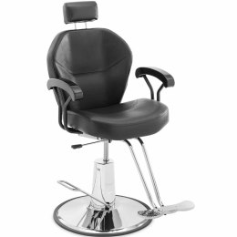 Fotel fryzjerski barberski kosmetyczny z zagłówkiem i podnóżkiem Physa ILFORDK - czarny
