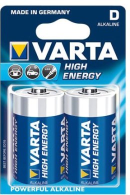 Baterie VARTA Alkaliczna D (LR20, R20, 13A, MN1300, UM1, HP2) 2 szt. High Energy 2xLR20 D 1,5V
