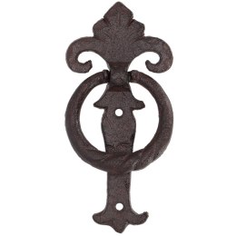 Ozdobna kołatka żeliwna do drzwi 16 cm