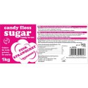 Kolorowy cukier do waty cukrowej różowy o smaku truskawkowym 1kg