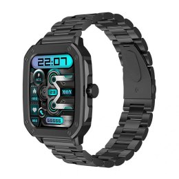 Smartwatch Blitzwolf BW-GTC3 (czarny/czarny stalowy)