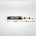 Adapter przejściówka audio jack 3.5mm męski do jack 2.5mm żeński czarny