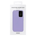 Etui pokrowiec z klapką okienkiem portfel na kartę Galaxy A54 5G Smart View Wallet niebieskie