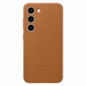 Etui pokrowiec z naturalnej skóry Samsung Galaxy S23 Leather Cover camel