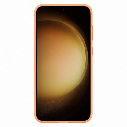 Etui silikonowy pokrowiec Samsung Galaxy S23+ Silicone Cover pomarańczowe