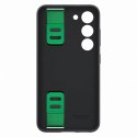 Etui silikonowy pokrowiec z paskiem na rękę Samsung Galaxy S23 Silicone Grip Cover czarne