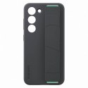 Etui silikonowy pokrowiec z paskiem na rękę Samsung Galaxy S23 Silicone Grip Cover czarne