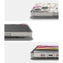 Pancerne etui pokrowiec z żelową ramką iPhone 14 Plus Fusion Design Dry Flowers przezroczysty