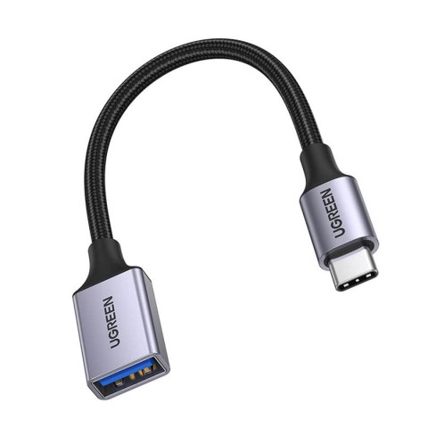 Adapter przejściówka kabla USB-C na USB-A 5Gb/s 15cm czarny