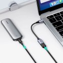 Adapter przejściówka kabla USB-C na USB-A 5Gb/s 15cm czarny