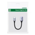 Adapter przejściówka kabla USB-C na USB-A 5Gb/s 15cm czarny