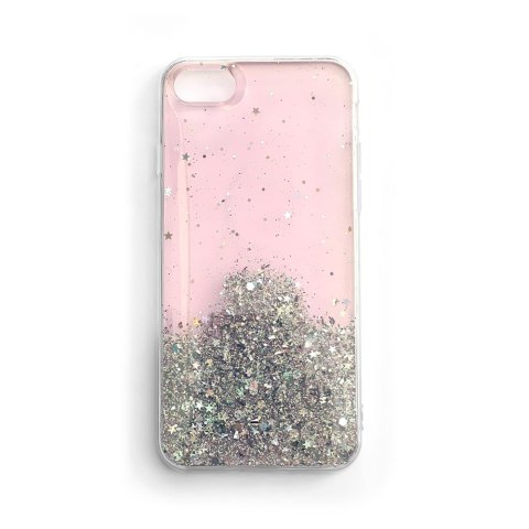 Błyszczące etui pokrowiec z brokatem Samsung Galaxy M51 Star Glitter różowy