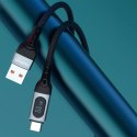 Kabel przewód USB - USB-C szybkie ładowanie wyświetlacz PD 66W 1m czarny