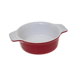 Naczynia do zapiekania czerwone ceramikaKomplet naczyń do zapiekania w kolorze czerwonym, wykonane z ceramiki odpornej na wysoką