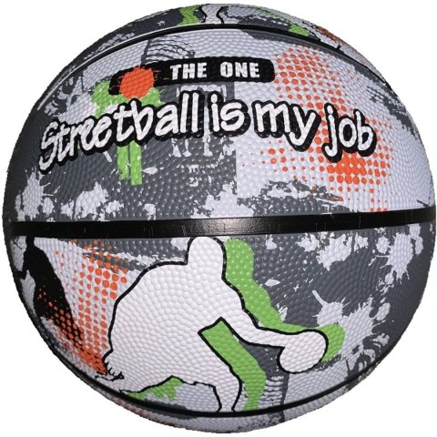 PIŁKA DO KOSZYKÓWKI ENERO SOLID R.7 SZARO-BIAŁA