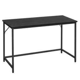 Małe biurko komputerowe czarne LOFT Industrialne solidne biurko komputerowe wykonane z płyty MDF oraz stalowej konstrukcji ideal