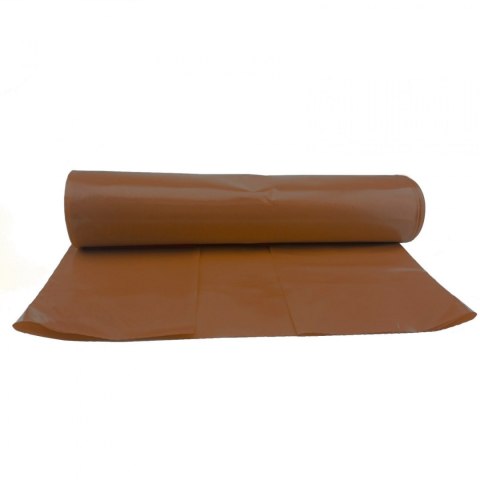 Worki na odpadki śmieci grube 50 mikr. wytrzymałe rolka 25szt. - brązowe 120L