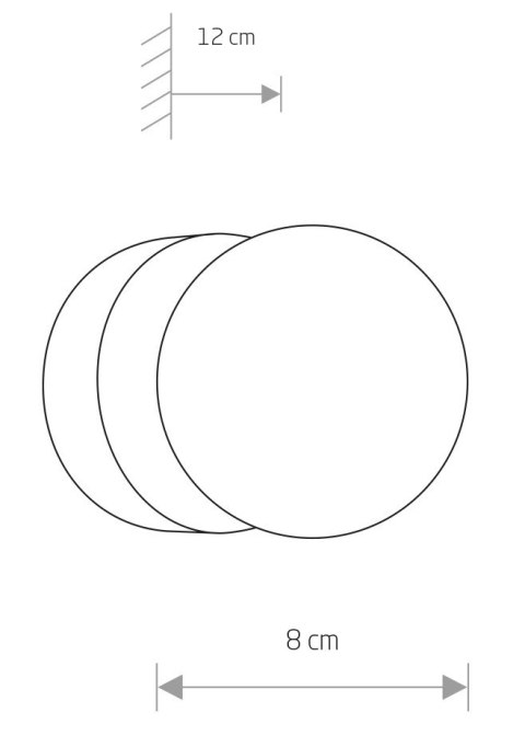 Kinkiet łazienkowy BRAZOS czarny 1xG9