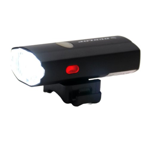 LAMPA ROWEROWA 2W1 ŁADOWANIE USB, UCHWYT DO MOCOWANIA NA KASKU DUNLOP