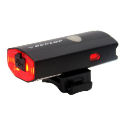 LAMPA ROWEROWA 2W1 ŁADOWANIE USB, UCHWYT DO MOCOWANIA NA KASKU DUNLOP