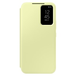 Etui pokrowiec z klapką okienkiem portfel na kartę Galaxy A54 5G Smart View Wallet limonkowe