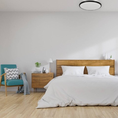 Plafon TERMA czarny 24W LED IP44 36 cm