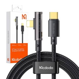 Kabel kątowy Prism USB-C do Lightning Mcdodo CA-3391, 1.8m (czarny)