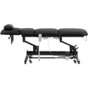 Łóżko stół kosmetyczny do masażu elektryczny 3 silniki 250 kg NANTES - czarny