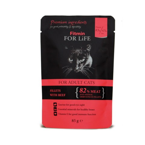 FITMIN cat For Life Pouch Adult Chicken 85g