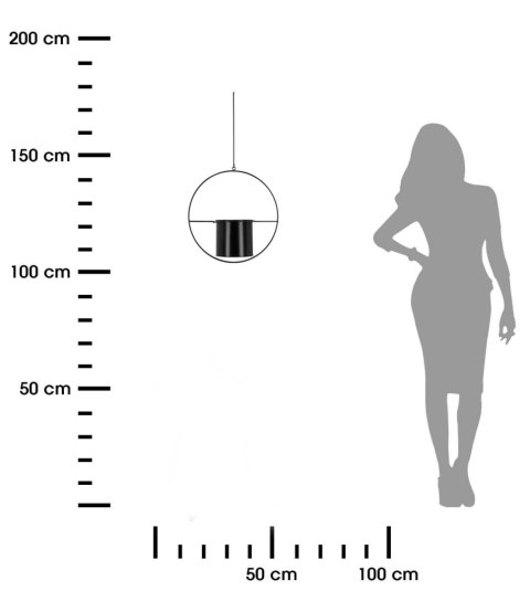 Doniczka wisząca czarna metalowa