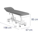 Łóżko stół kosmetyczny do masażu elektryczny 1 silnik 200 kg LILLE - szary