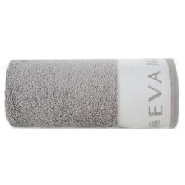 Ręcznik SILK 70x140 cm stalowy EVA MINGE Ekskluzywny, gruby ręcznik kąpielowy wykonany z chłonnej i miękkiej bawełny.