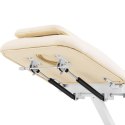 Stół łóżko do masażu elektryczne z pilotem LILLE - beżowe