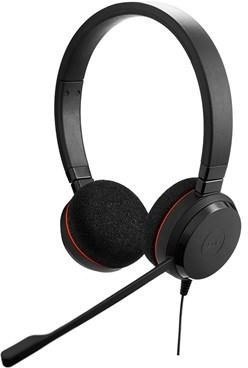 Słuchawki nauszne z mikrofonem JABRA Evolve 20 Duo MS (Przewodowe wtyk/Czarny)