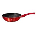 WOK GRANITOWY 28cm Z POKRYWKĄ BERLINGER HAUS METALLIC LINE BURGUNDY BH-1265-N