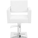 Fotel fryzjerski barberski kosmetyczny z podnóżkiem Physa RIBBLETON - biały