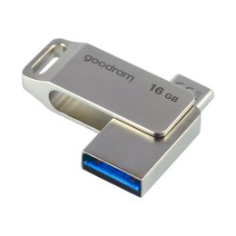 Pendrive pamięć Goodram 16GB USB 3.2 Gen 1 USB / USB-C OTG ODA3 srebrny