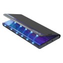 Etui pokrowiec do Samsung S24 z magnetyczą klapką New Sleep View Case czarne