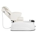 Fotel podologiczny do pedicure z masażem i brodzikiem elektryczny 105 W - biały