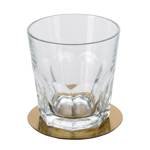 Komplet złotych podstawek 6 szt Złote podkładki na stół w stylu glamour, które wprowadzą elegancję do każdego pomieszczenia, wyk