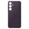 Oryginalne etui pokrowiec do Samsung Galaxy S24+ z uchwytem i podstawką Standing Grip Case ciemnofioletowe