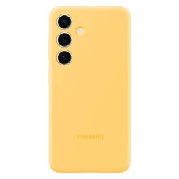 Oryginalne etui silikonowe pokrowiec do Samsung Galaxy S24+ Silicone Case żółte