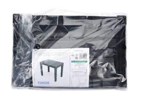 Stołek balkonowy antracyt 45x60 cm Pełniący funkcję stoliczka lub siedziska w kolorze antracytowym na taras, balkon, do ogrodu, 