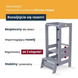 Meowbaby® kitchen helper, lite drewno czarny pomoc