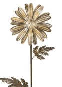 Ozdobne metalowe kwiaty komplet 3 szt Stylowa dekoracja do domu i ogrodu, komplet 3 kwiatów do umieszczenia w wazonie lub do wbi