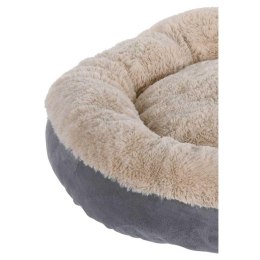 Miękkie legowisko dla zwierzaka - szare Okrągła poduszka w formie legowiska dla psa lub kota o średnicy 55 cm