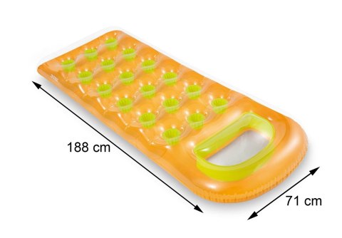 Materac dmuchany pomarańczowy 188 cm