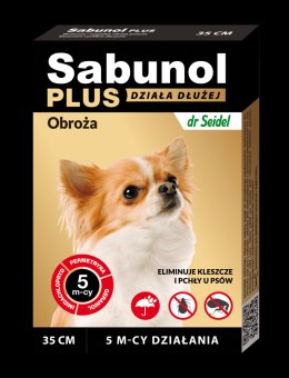 SABUNOL PLUS obroża przeciw pchłom i kleszczom dla psa 35cm
