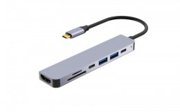 IBOX IUH3SL4K (Szary /USB Typ C )